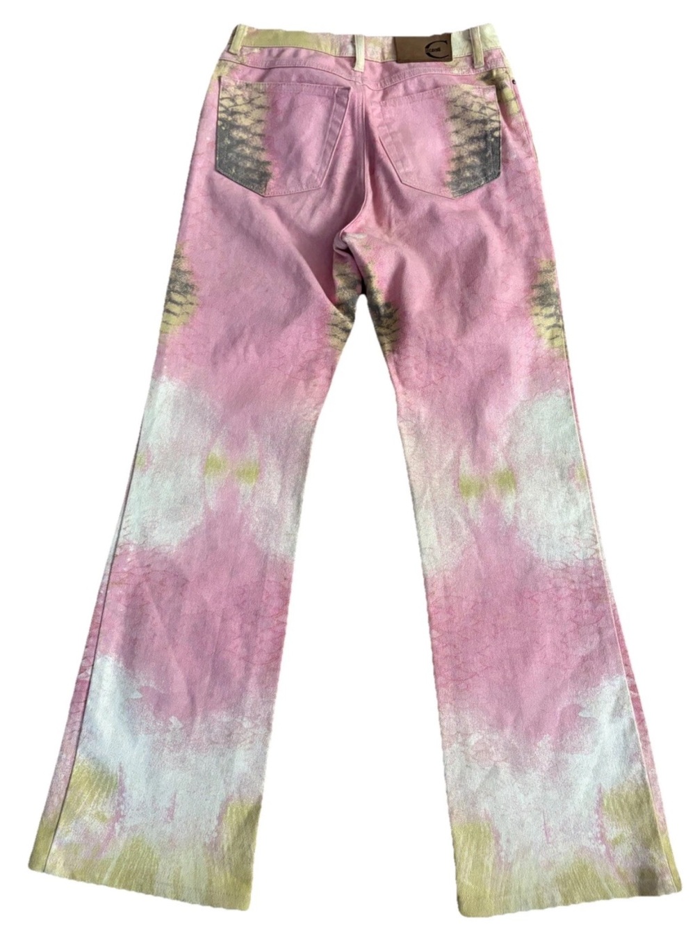 Just Cavalli Pink Glitter Flare Jeans with Pastel Accents - Picture 3 of 5